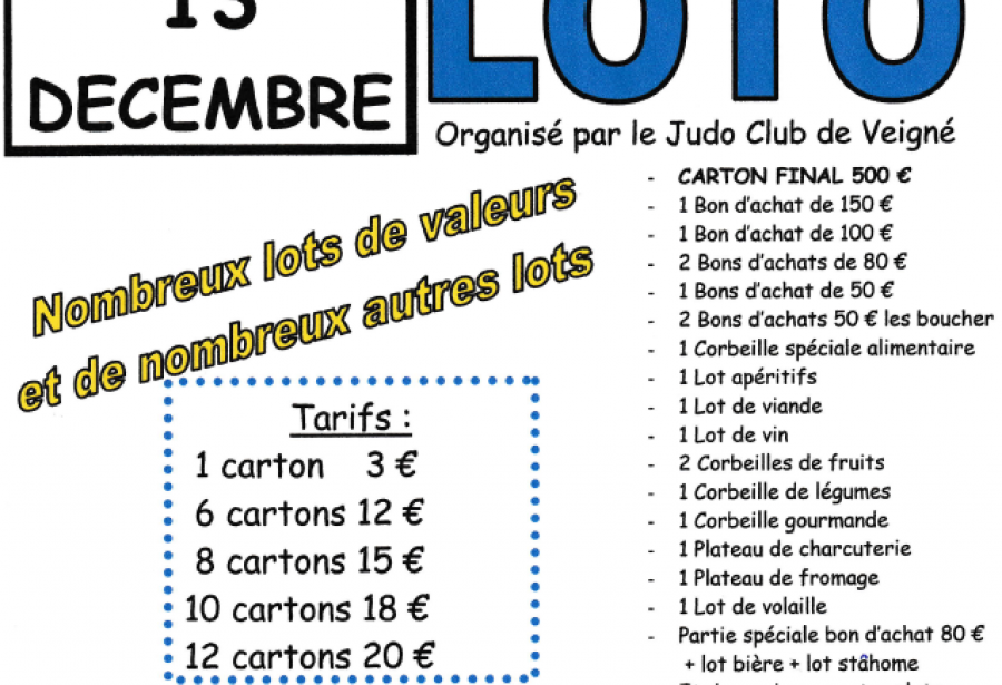 Loto dimanche 13/12/2026